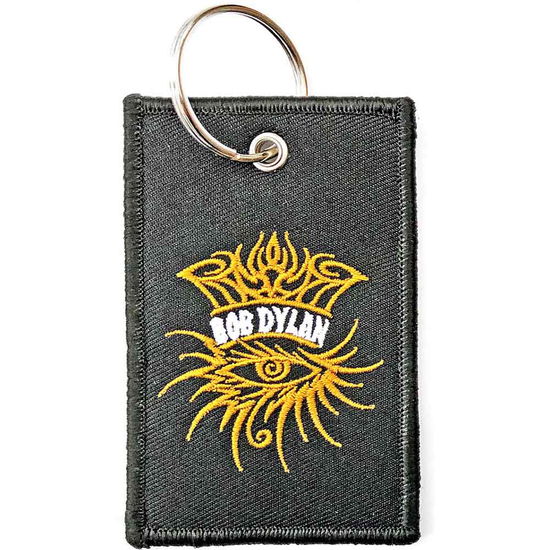 Bob Dylan Patch Keychain: Eye Icon (Double Sided) - Bob Dylan - Produtos - - 5056368603785 - 22 de novembro de 2019