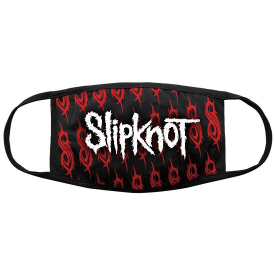 Slipknot Face Mask: White Logo & Sigils - Slipknot - Merchandise - SLIPKNOT - 5056368645785 - November 11, 2020