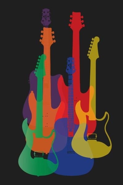 Cover for Legacy Ventures Music Press · Colorful Guitars Guitarist Musician Guitar Tab Notebook (Taschenbuch) (2019)