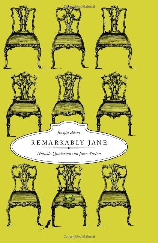 Cover for Jennifer Adams · Remarkably Jane: Notable Quotations on Jane Austen (Hardcover Book) (2009)