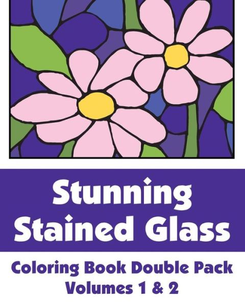 Cover for H.r. Wallace Publishing · Stunning Stained Glass Coloring Book Double Pack (Volumes 1 &amp; 2) (Art-filled Fun Coloring Books) (Paperback Book) (2014)