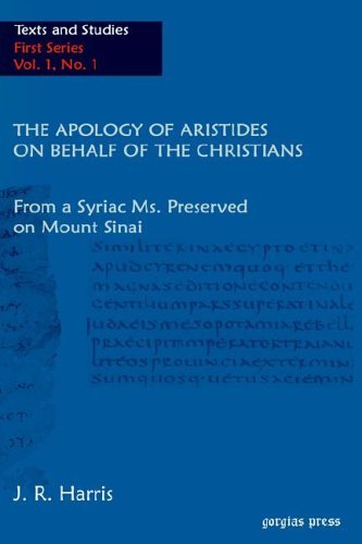 Cover for Sean Adams · The Apology of Aristides on behalf of the Christians - Texts and Studies (Innbunden bok) (2004)