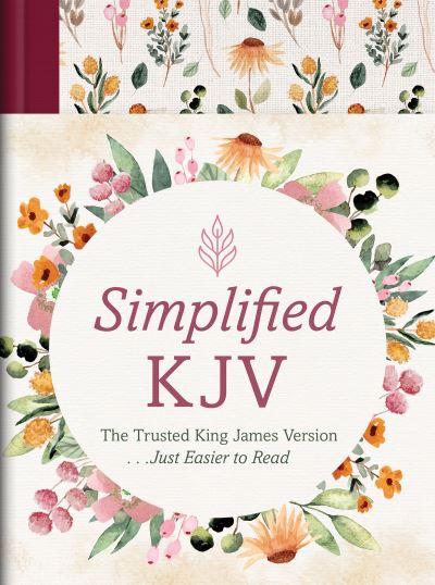 Cover for Compiled by Barbour Staff · The Barbour Simplified KJV (Wildflower Medley) (Hardcover Book) (2022)