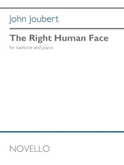 Cover for John Joubert · The Right Human Face (Paperback Book) (2023)