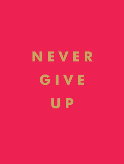 Cover for Summersdale Publishers · Never Give Up: Inspirational Quotes for Instant Motivation (Hardcover bog) (2019)