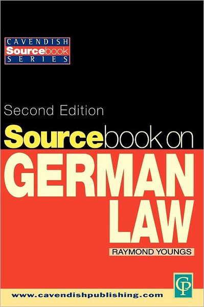 Cover for Youngs, Raymond, Llb · Sourcebook on German Law (Paperback Book) [2 Revised edition] (2002)