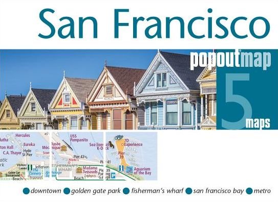 Cover for Popout Map · San Francisco PopOut Map - PopOut Maps (Landkart) (2019)