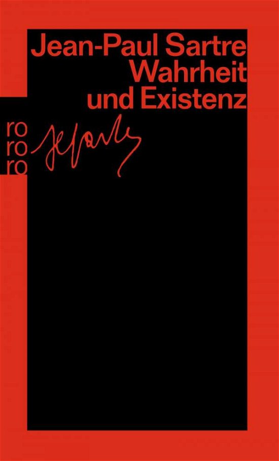 Cover for Jean-paul Sartre · Roro Tb.22378 Sartre.wahrheit U.existen (Book)