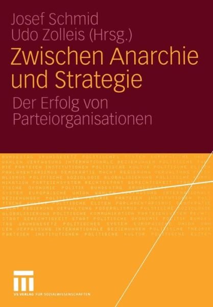 Cover for Josef Schmid · Zwischen Anarchie Und Strategie (Paperback Bog) [2005 edition] (2005)