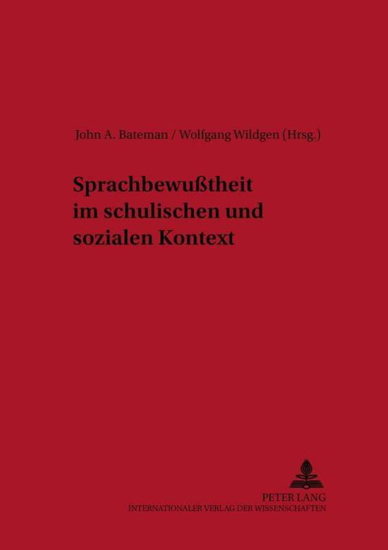 Cover for Sprachbewusstheit Im Schulischen Und Sozialen Kontext - Forum Angewandte Linguistik - F.A.L. (Paperback Book) (2002)