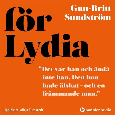 Cover for Gun-Britt Sundström · För Lydia (Audiobook (MP3)) (2019)