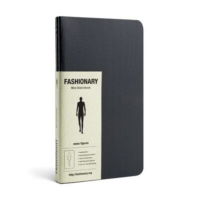 Fashionary Mini Mens Sketchbook A6 (Set of 3) - Fashionary - Książki - Fashionary International Limited - 9789881354785 - 7 stycznia 2015