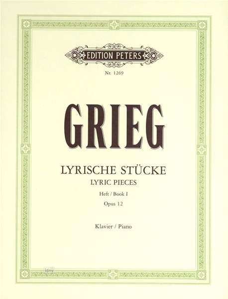 Cover for Grieg · Lyric Pieces for Piano, Book 1 Op. 12 (Partituren) (2001)