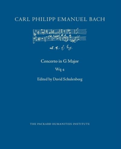 Cover for Carl Philipp Emanuel Bach · Concerto in G Major, Wq 4 (Taschenbuch) (2020)