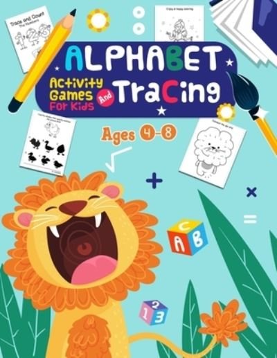 Cover for Blackrock Publishers · Alphabet Tracing and Activity Games For Kids Ages 4-8 (Pocketbok) (2020)