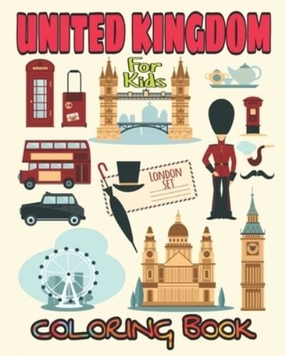 Cover for British Library · United Kingdom Coloring Book For Kids (Paperback Bog) (2021)