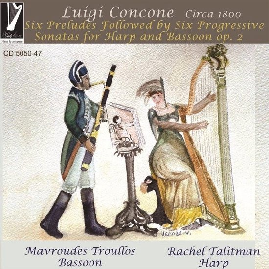 Cover for Concone / Talitman,rachel / Troullos,mavroudes · Luigi Concone: 6 Preludes / 6 Progressive Sonatas (CD) (2022)