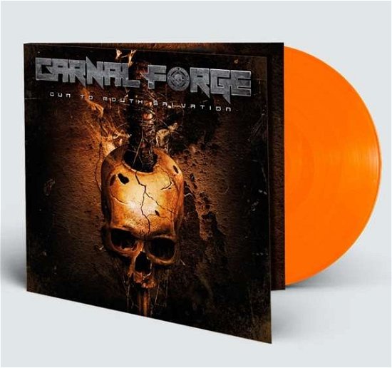 Cover for Carnal Forge · Gun to Mouth Salvation (Orange Vinyl) (LP) [Coloured edition] (2019)