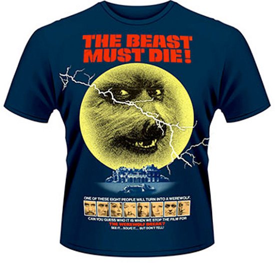 Cover for Horror · Beast Must Die Blue (T-shirt) [size S] (2013)