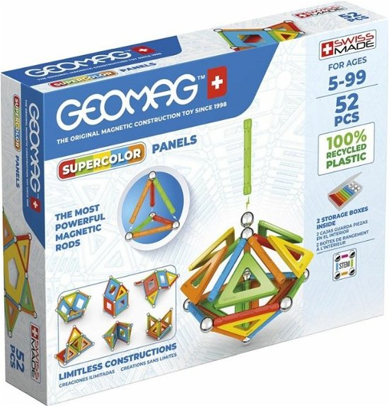 GEOMAG Supercolor Panels Recycled 52T - Geomag - Merchandise - Geomag - 0871772003786 - 