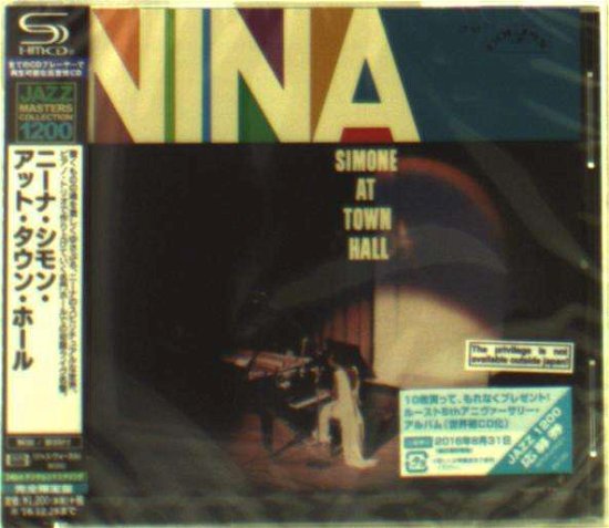 At Town Hall - Nina Simone - Musiikki - WARNER - 4943674233786 - keskiviikko 29. kesäkuuta 2016