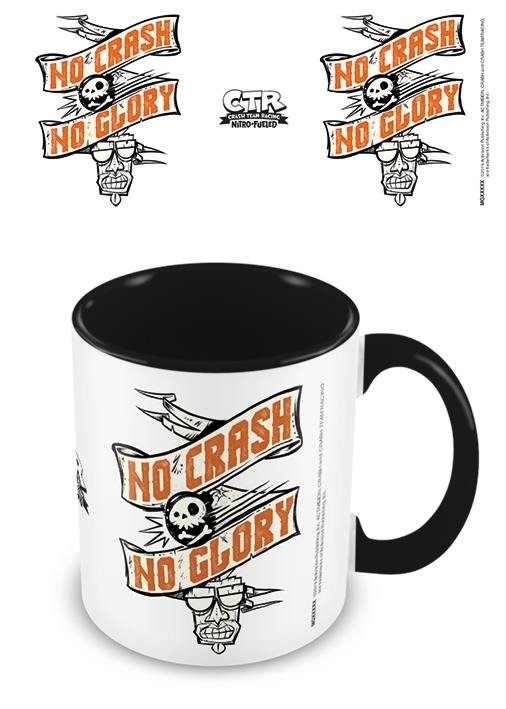 Crash Bandicoot: Crash Team Racing · No Cars No Glory -Coloured Inner Mug- (Tazza) (MERCH)