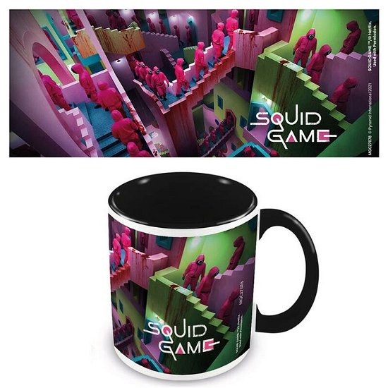 Cover for Squid Game · Squid Game Guards &amp; Stairs Coloured Inner Mug (Tasse)