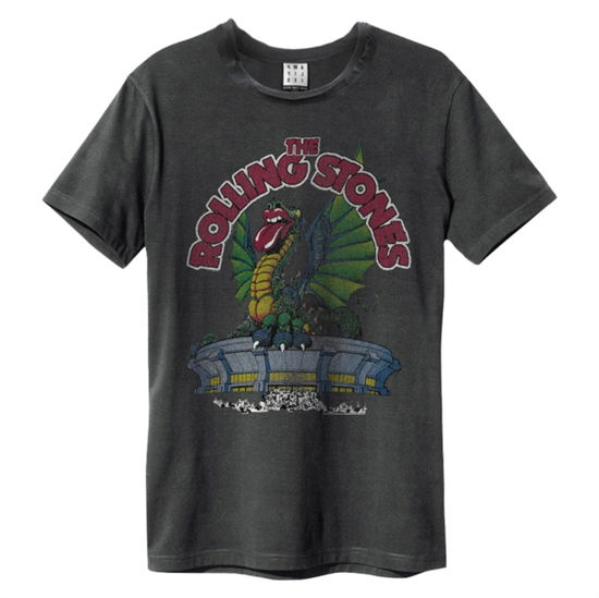 Rolling Stones Us 1972 Amplified X Large Vintage Charcoal T Shirt - The Rolling Stones - Produtos - AMPLIFIED - 5054488104786 -