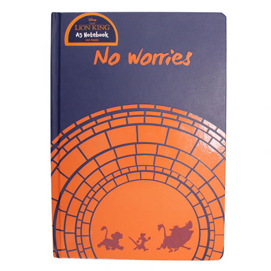 NoteBook A5 - The Lion King No Worries - The Lion King - Produtos - DISNEY - 5055453466786 - 7 de fevereiro de 2019