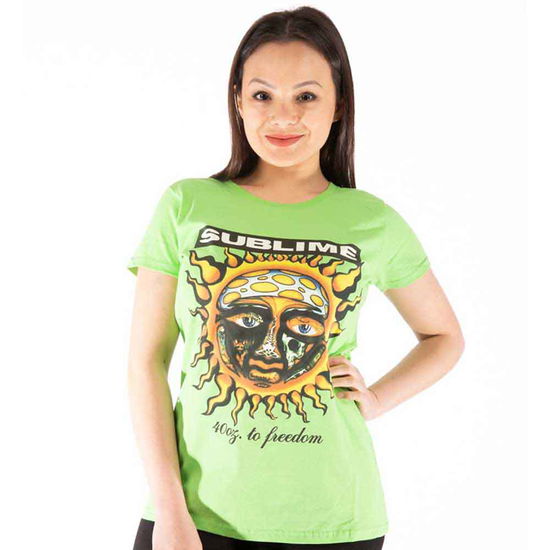 Cover for Sublime · Sublime Ladies T-Shirt: 40oz To Freedom (Green) (T-shirt) [size XL] (2023)