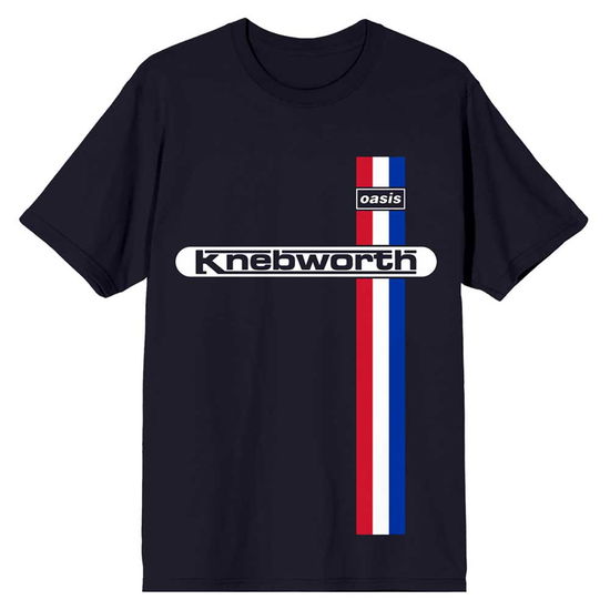 Oasis Unisex T-Shirt: Knebworth Vertical Stripe - Oasis - Merchandise -  - 5056737260786 - June 13, 2024