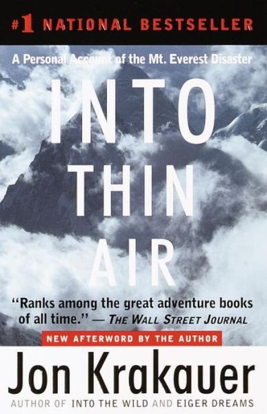Into Thin Air: A Personal Account of the Mt. Everest Disaster - Jon Krakauer - Bøger - Knopf Doubleday Publishing Group - 9780385494786 - 19. oktober 1999