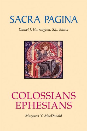 Cover for Margaret  Y. Macdonald · Colossians and Ephesians (Sacra Pagina Series-paperback) (Paperback Book) (2008)