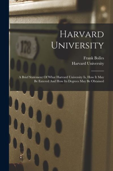 Cover for Harvard University (Buch) (2022)