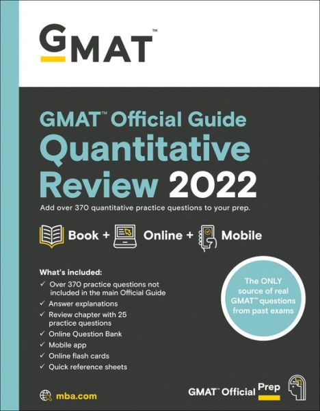 GMAT Official Guide Quantitative Review 2022: Book + Online Question Bank - GMAC (Graduate Management Admission Council) - Bøger - John Wiley & Sons Inc - 9781119793786 - 16. juni 2021