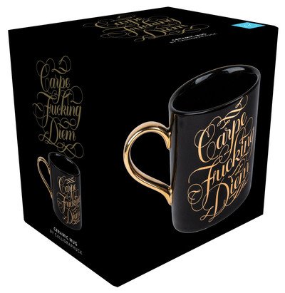 Carpe Fucking Diem Ceramic Mug - Calligraphuck - Chronicle Books - Merchandise - Chronicle Books - 9781452177786 - 7. maj 2019