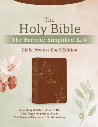 Cover for Christopher D. Hudson · Holy Bible : Simplified KJV Bible Promise Book Edition [Chestnut Floral] (Book) (2023)