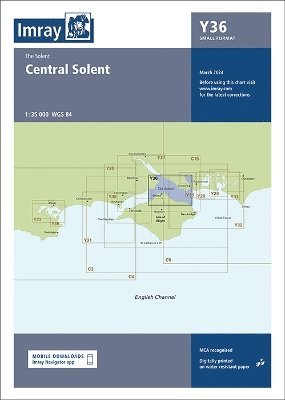 Imray Chart Y36: Central Solent (Small Format) - Y Charts - Imray - Boeken - Imray, Laurie, Norie & Wilson Ltd - 9781786795786 - 28 maart 2024