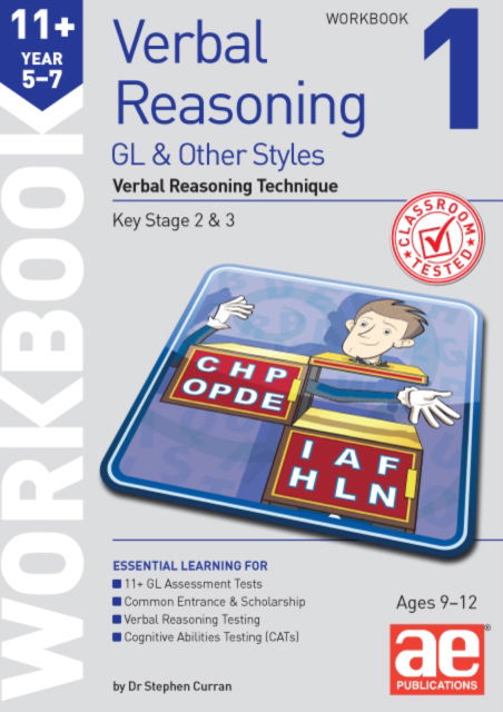 Cover for Dr Stephen C Curran · 11+ Verbal Reasoning Year 5-7 GL &amp; Other Styles Workbook 1: Verbal Reasoning Technique (Paperback Book) (2022)