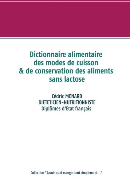 Cover for Menard · Dictionnaire alimentaire des mod (Book) (2020)