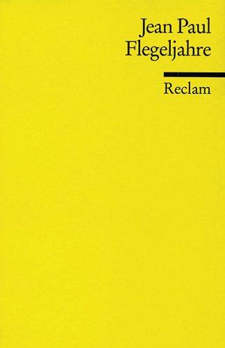 Cover for Jean Paul · Reclam UB 00078 Jean Paul.Flegeljahre (Book)