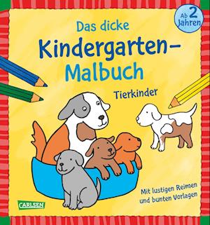 Cover for Imke Sörensen · Ausmalbilder für Kita-Kinder: Das dicke Kindergarten-Malbuch: Tierkinder (Bog) (2024)