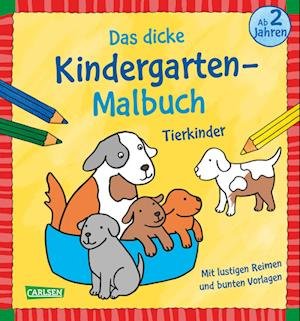 Cover for Imke Sörensen · Ausmalbilder für Kita-Kinder: Das dicke Kindergarten-Malbuch: Tierkinder (Bok) (2024)