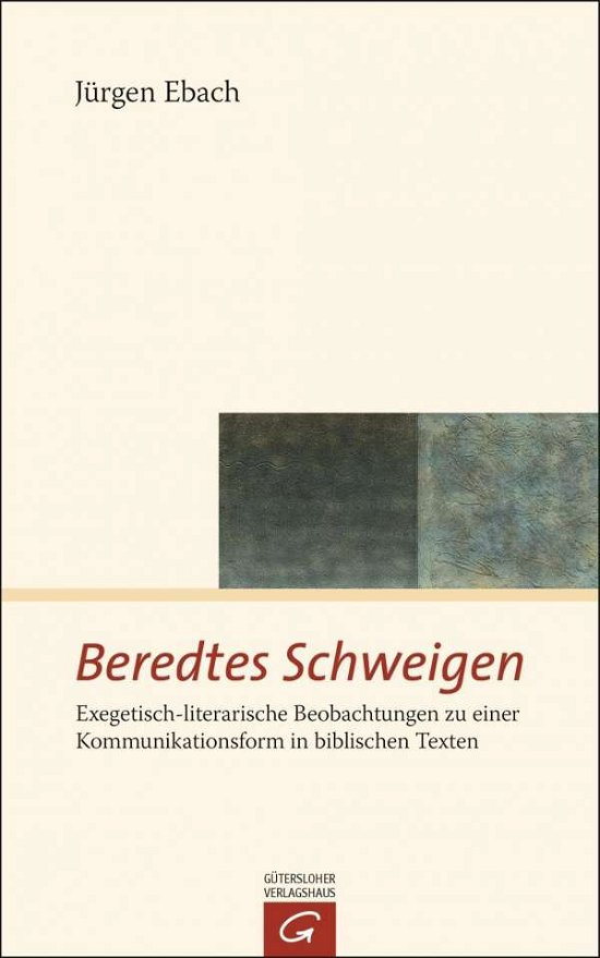 Cover for Ebach · Beredtes Schweigen (Bog)