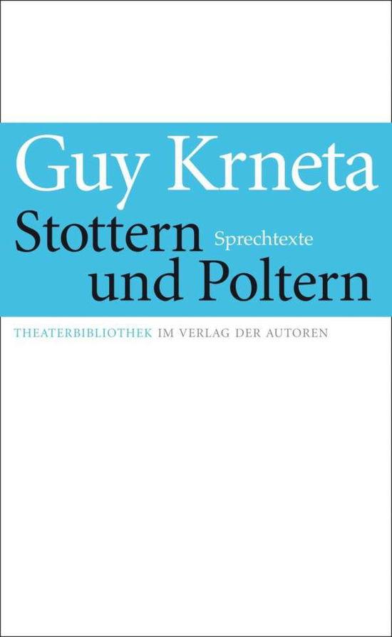 Cover for Krneta · Stottern und Poltern (Book)