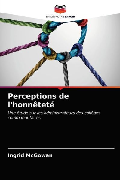 Cover for Ingrid McGowan · Perceptions de l'honnetete (Paperback Book) (2021)