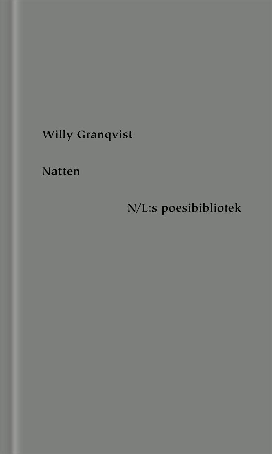 Cover for Willy Granqvist · Poesibiblioteket: Natten (Bound Book) (2021)