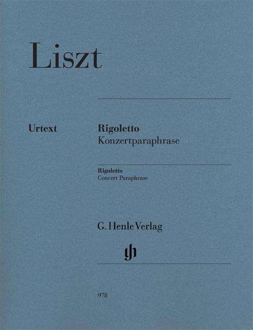 Cover for Liszt · Rigoletto,Kl.HN978 (Bog) (2018)