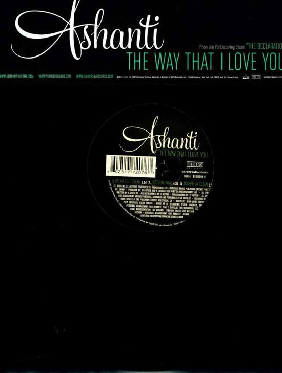 Cover for Ashanti · The Way That I Love You (12&quot;) (2012)