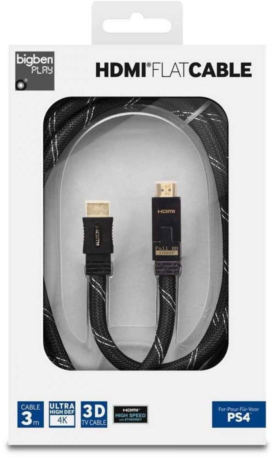 Hdmi 1.4 Flat Cable For Ps4 - Playstation 4 - Inne - Big Ben - 3499550320787 - 30 listopada 2013